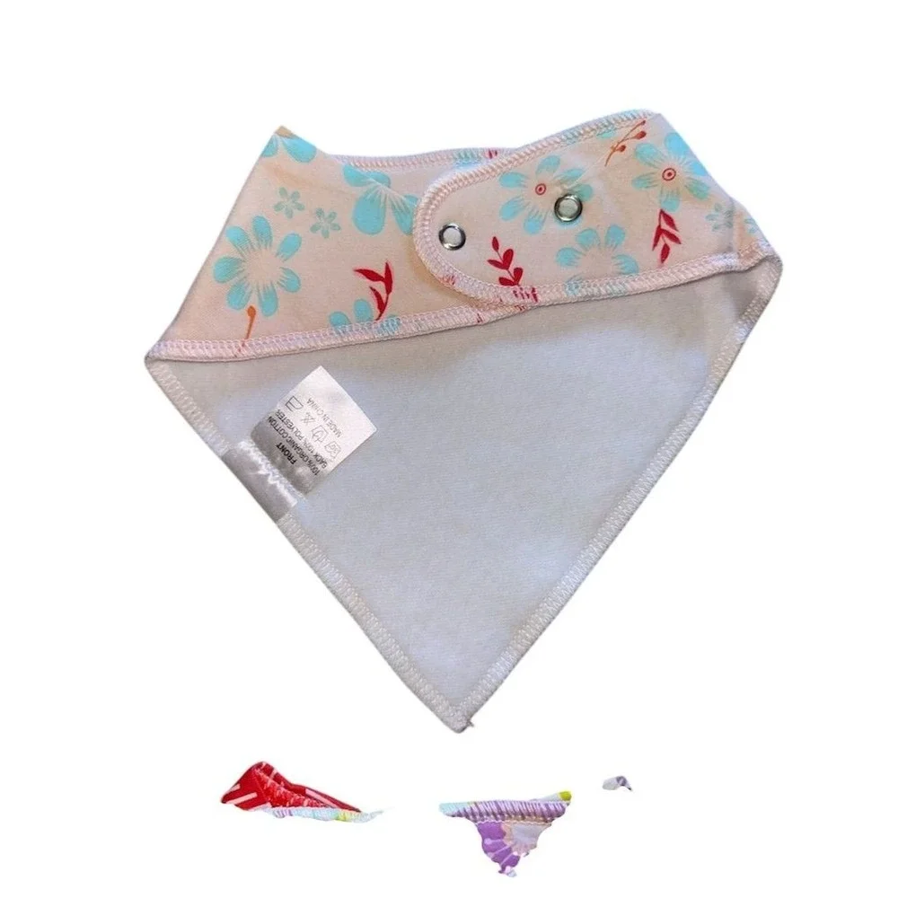 Crocodillo Baby Bandana Bib Set 3 Pack Unisex Soft Drool Bibs Fashionable Prints
